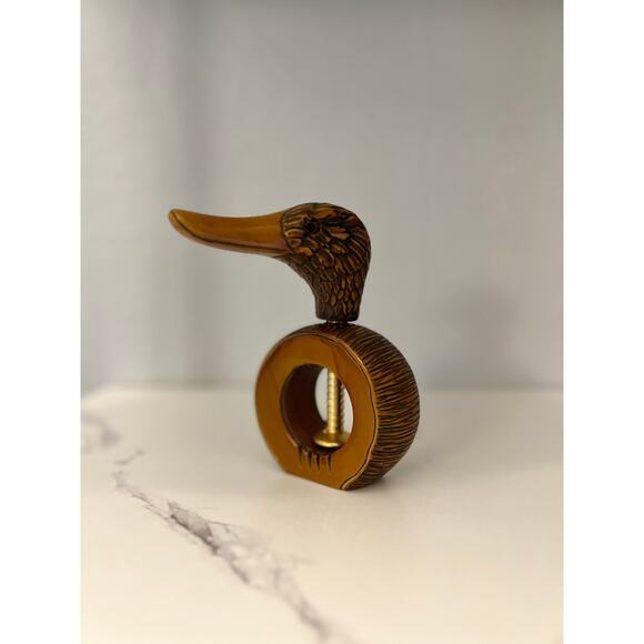 Stampealari Nutcracker Breaker Duck Head Molded Wood Effect Threaded Screw‎ - Picture 13 of 13